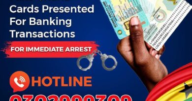 NIA Ghana Card specimen, Ghana Association of Banks logo, Non-Citizen Identity Card sample, NIA chases illegal holders